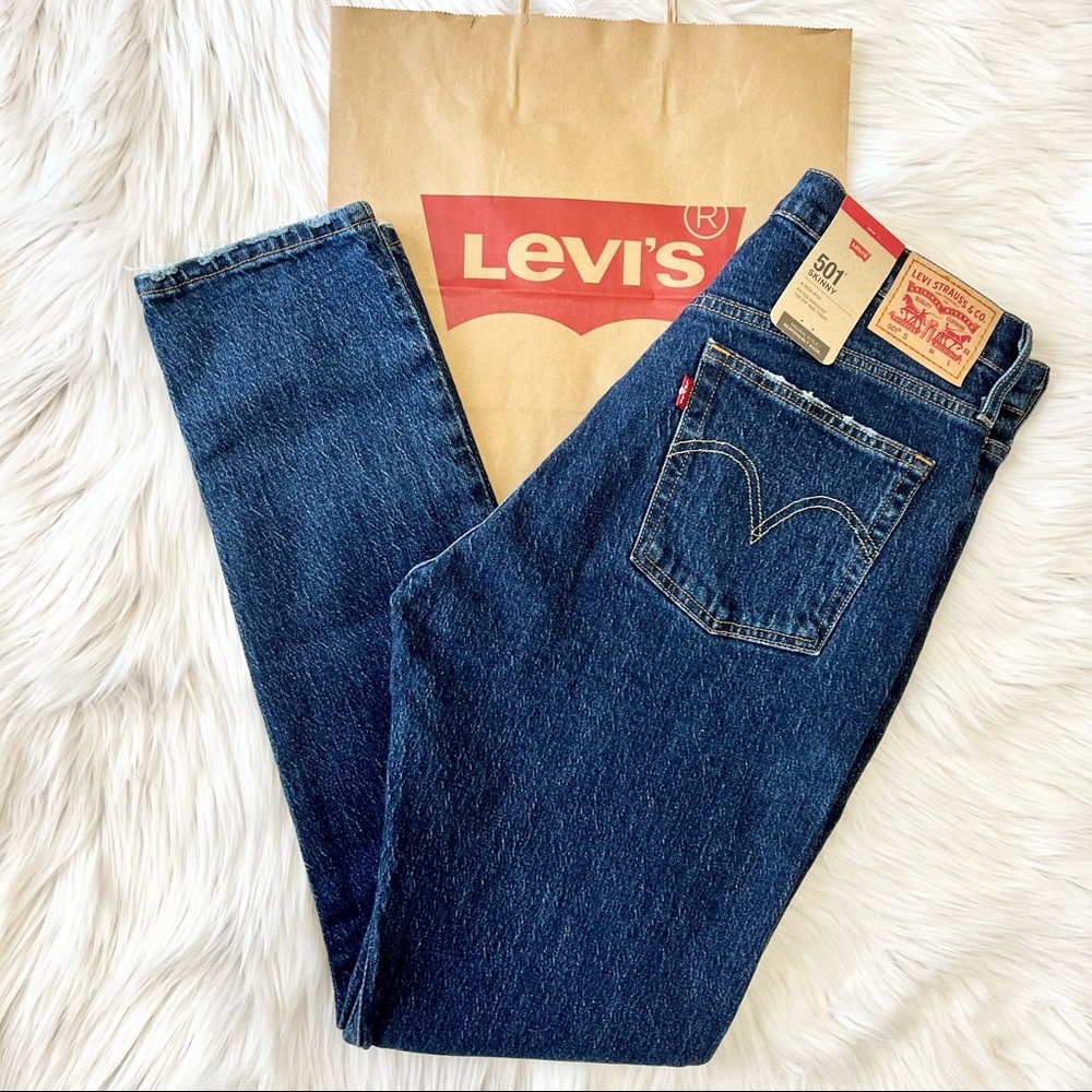 VINTAGE 501 HIGHRISE  SKINNY WOMEN'S JEANS SIZE 30X30